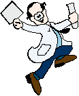 happy scientist cartoon